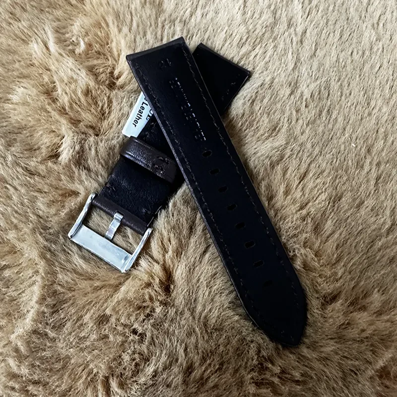 24mm Coffee Ruxiang Sweat-Resistant Watch Strap – Replacement Band